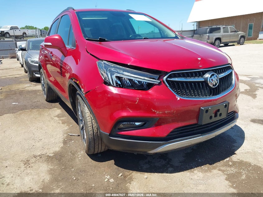 2019 Buick Encore VIN KL4CJGSM5KB911638 IAAI salvage auction — FRONT END, Clear (Oklahoma), sold $1,600 on 2026-07-22 (photo 1)