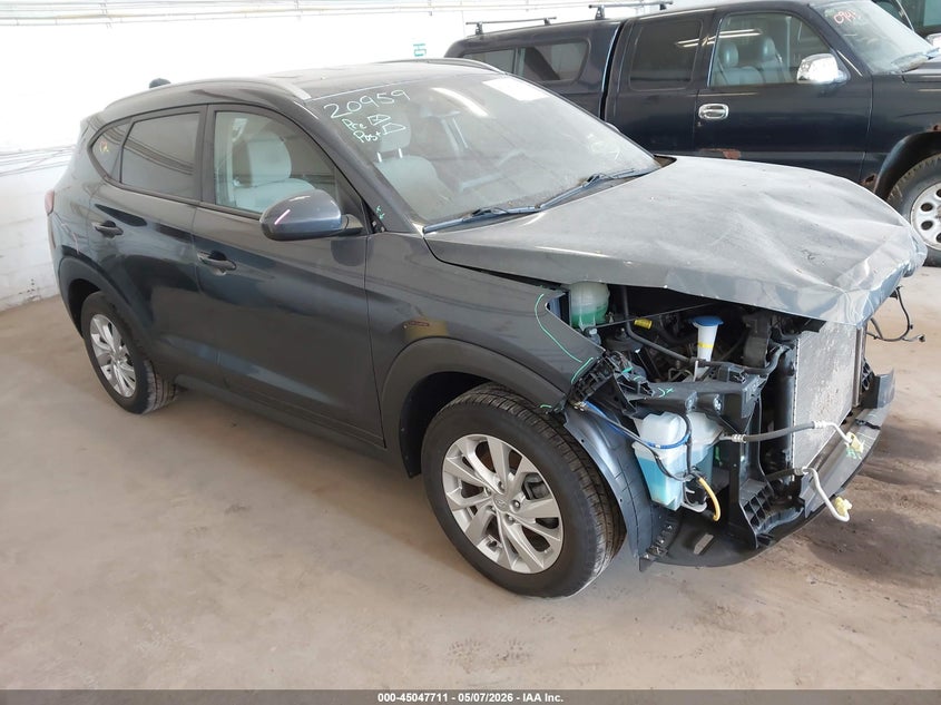 2019 Hyundai Tucson VIN KM8J3CA48KU981667 IAAI salvage auction — FRONT END, Salvage (Minnesota), sold $2,900 on 2026-08-02 (photo 1)