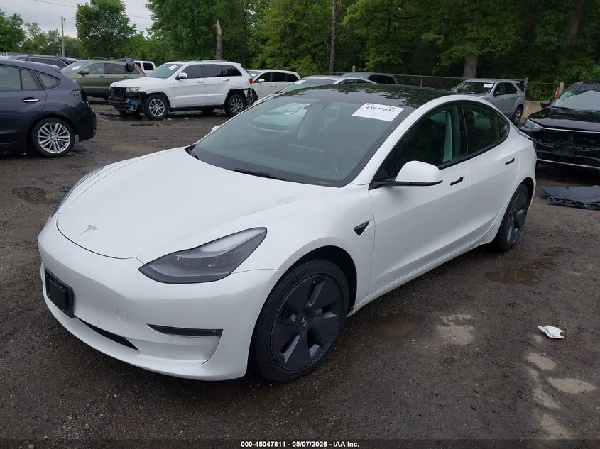 2022 Tesla Model 3 VIN 5YJ3E1EB7NF276005 IAAI salvage auction — REAR END, Salvage - Greater Than 75% (Maryland), sold $9,600 on 2026-07-08 (photo 2)