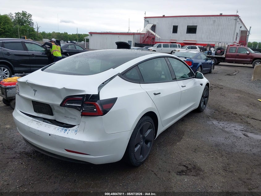 2022 Tesla Model 3 VIN 5YJ3E1EB7NF276005 IAAI salvage auction — REAR END, Salvage - Greater Than 75% (Maryland), sold $9,600 on 2026-07-08 (photo 4)