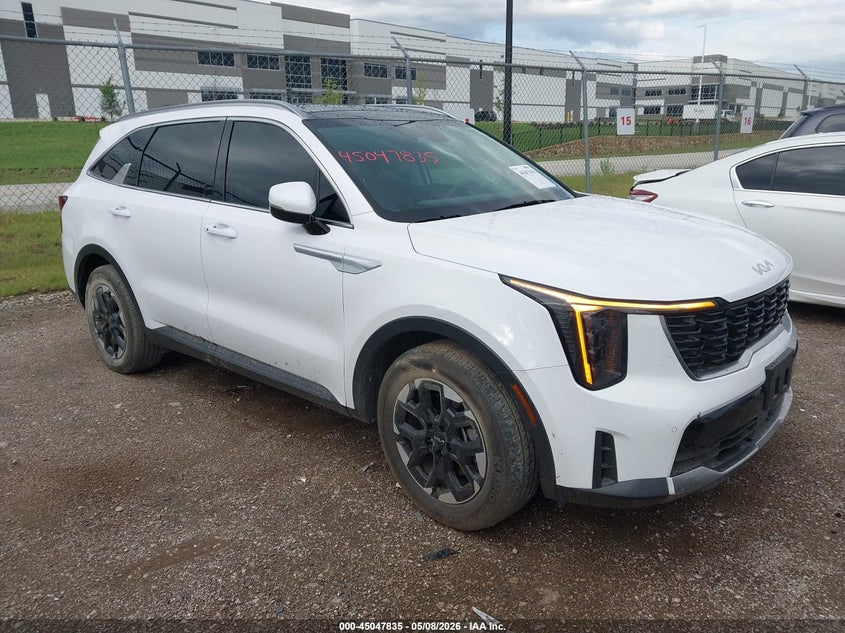 2024 Kia Sorento VIN 5XYRL4JC5RG256012 IAAI salvage auction — HAIL, Original (Texas), sold $8,100 on 2026-07-28 (photo 1)