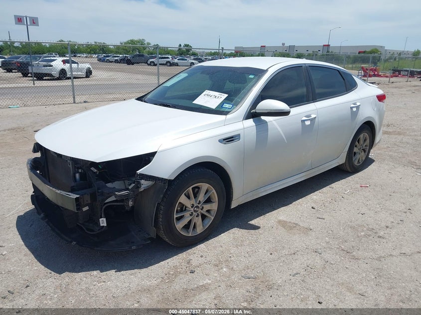 2016 Kia Optima VIN 5XXGT4L36GG080688 IAAI salvage auction — FRONT END, Original (Texas), sold $1,300 on 2026-07-28 (photo 2)