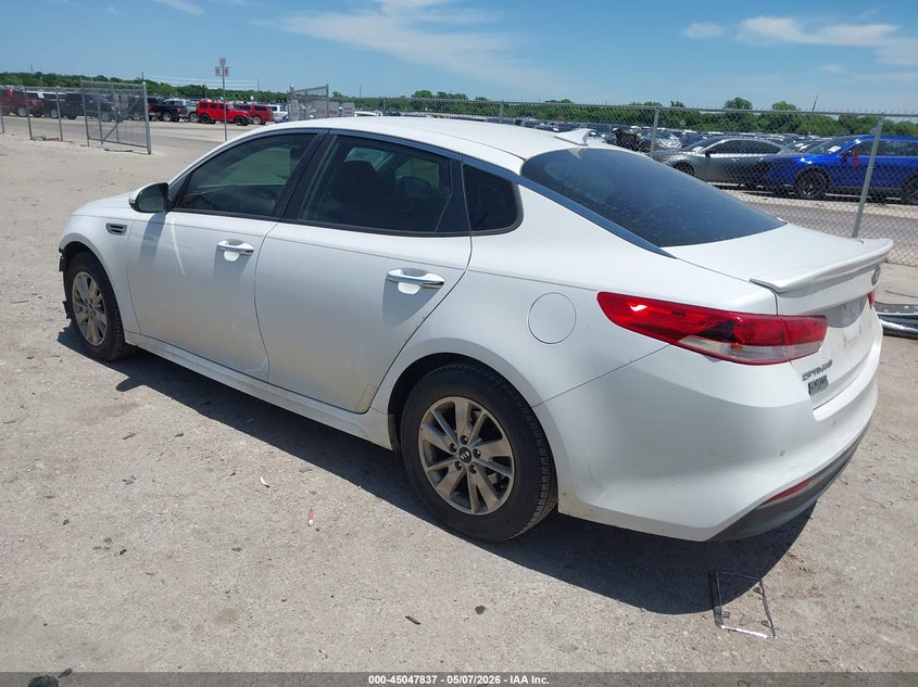 2016 Kia Optima VIN 5XXGT4L36GG080688 IAAI salvage auction — FRONT END, Original (Texas), sold $1,300 on 2026-07-28 (photo 3)