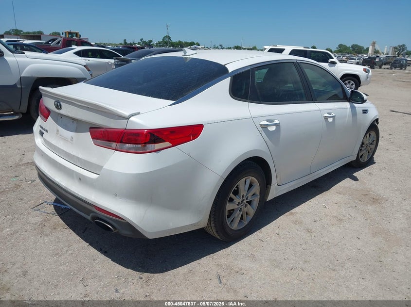 2016 Kia Optima VIN 5XXGT4L36GG080688 IAAI salvage auction — FRONT END, Original (Texas), sold $1,300 on 2026-07-28 (photo 4)