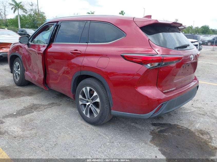 2020 Toyota Highlander VIN 5TDGZRAH6LS513137 IAAI salvage auction — RIGHT SIDE, Certificate Of Destruction (Florida), sold $9,150 on 2026-07-27 (photo 3)
