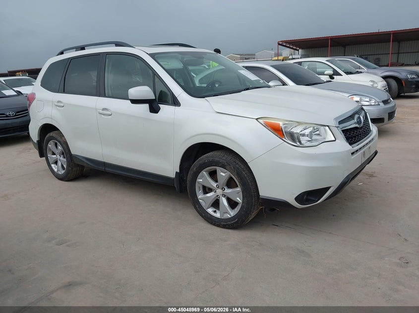 2016 Subaru Forester VIN JF2SJAFC0GH544315 IAAI salvage auction — LEFT FRONT, Original (Texas), sold $1,425 on 2026-07-28 (photo 1)