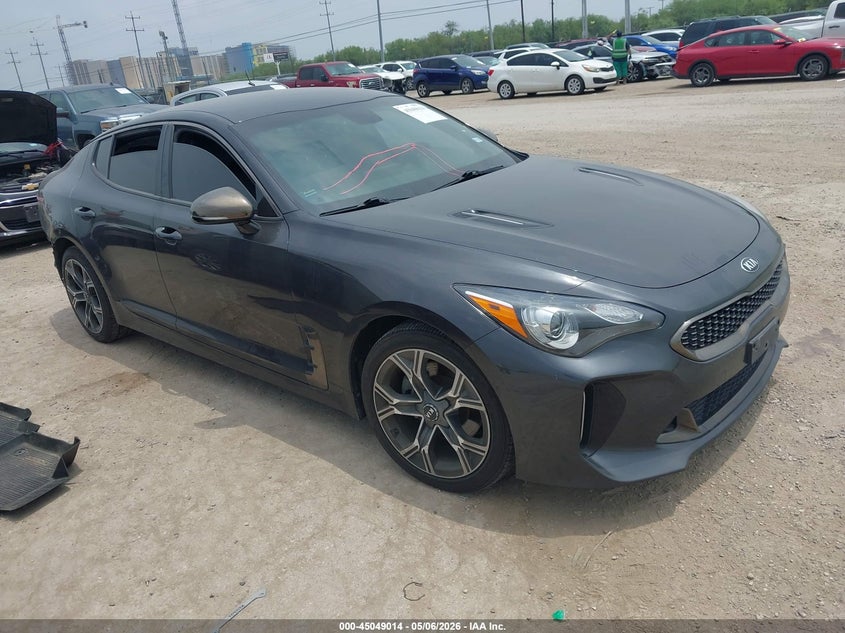 2021 Kia Stinger VIN KNAE15LA2M6090224 IAAI salvage auction — REAR END, Original (Texas), sold $7,325 on 2026-07-27 (photo 1)