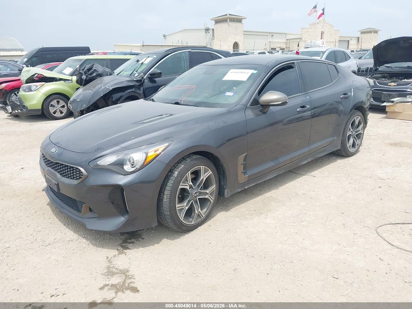 2021 Kia Stinger VIN KNAE15LA2M6090224 IAAI salvage auction — REAR END, Original (Texas), sold $7,325 on 2026-07-27 (photo 2)