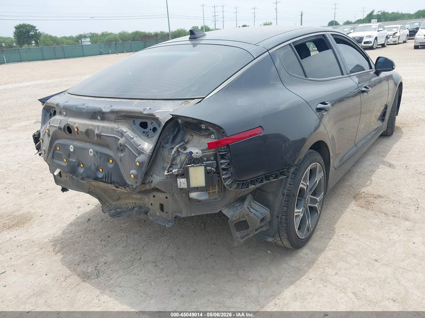 2021 Kia Stinger VIN KNAE15LA2M6090224 IAAI salvage auction — REAR END, Original (Texas), sold $7,325 on 2026-07-27 (photo 4)