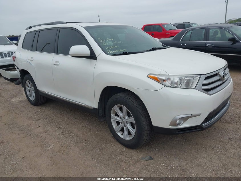 2013 Toyota Highlander VIN 5TDZK3EH3DS096338 IAAI salvage auction — REAR END, Original (Texas), sold $7,600 on 2026-07-08 (photo 1)