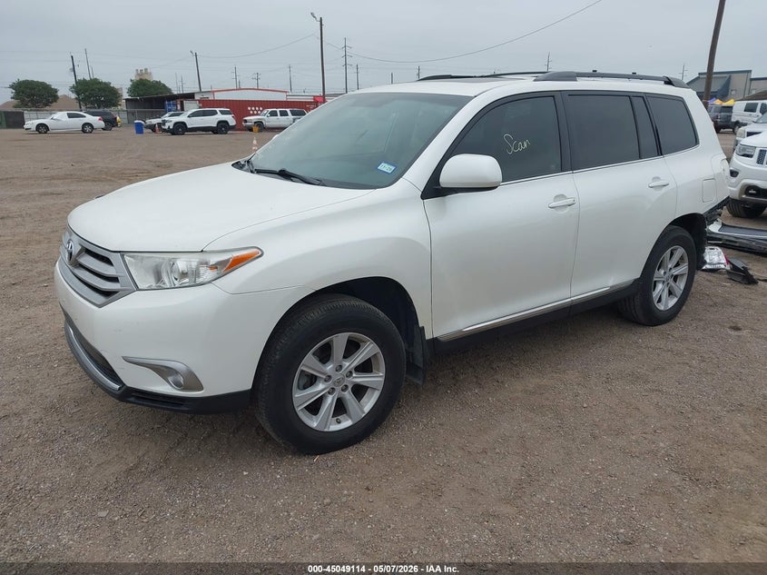 2013 Toyota Highlander VIN 5TDZK3EH3DS096338 IAAI salvage auction — REAR END, Original (Texas), sold $7,600 on 2026-07-08 (photo 2)