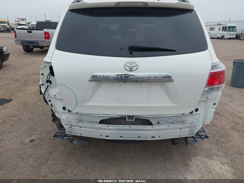 2013 Toyota Highlander VIN 5TDZK3EH3DS096338 IAAI salvage auction — REAR END, Original (Texas), sold $7,600 on 2026-07-08 (photo 6)