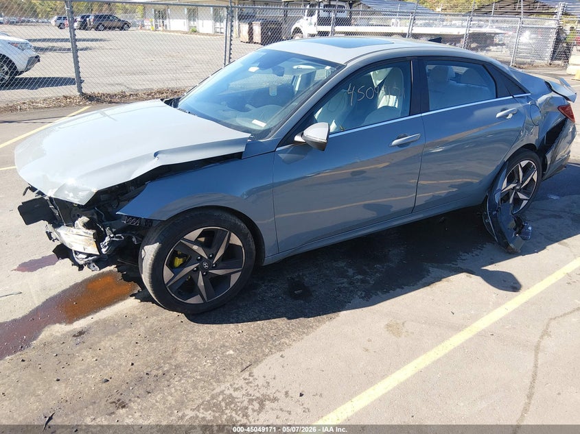 2021 Hyundai Elantra VIN KMHLP4AG4MU198605 IAAI salvage auction — FRONT END, Salvage (Idaho), sold $925 on 2026-07-30 (photo 2)