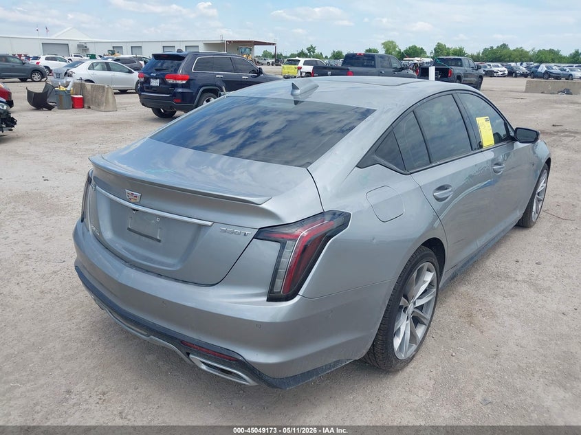 2026 Cadillac Ct5 VIN 1G6DP5RK7T0105057 IAAI salvage auction — HAIL, Original (Texas), sold $31,375 on 2026-07-13 (photo 4)