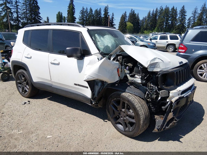2021 Jeep Renegade VIN ZACNJDBB6MPM68983 IAAI salvage auction — REPOSSESSION, Clear (Virginia), sold $475 on 2026-07-08 (photo 1)