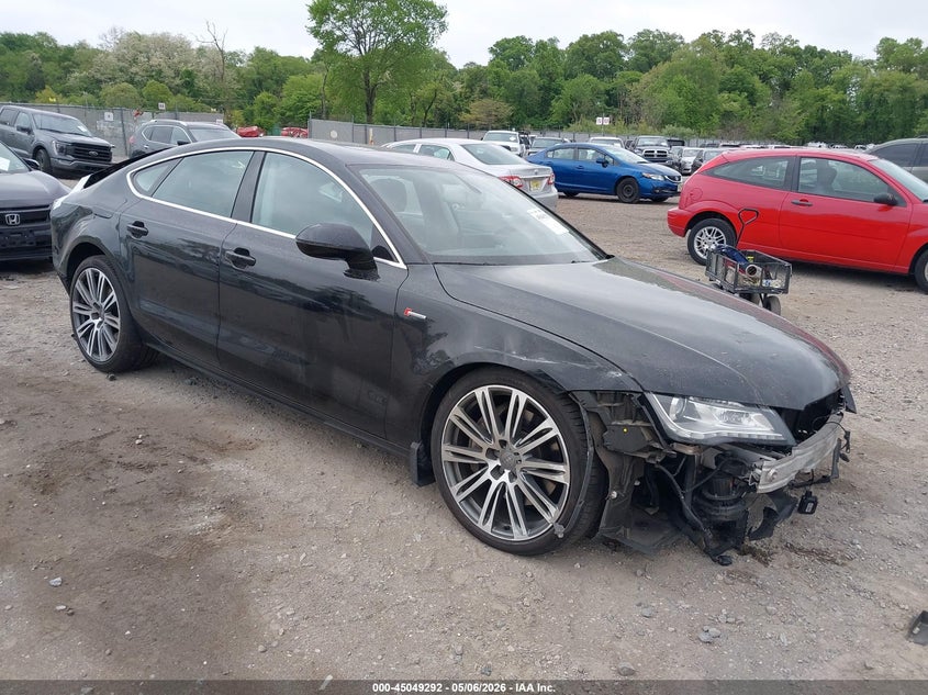 2012 Audi A7 VIN WAUYGAFC5CN051388 IAAI salvage auction — FRONT & REAR, Salvage (New Jersey), sold $500 on 2026-07-21 (photo 1)