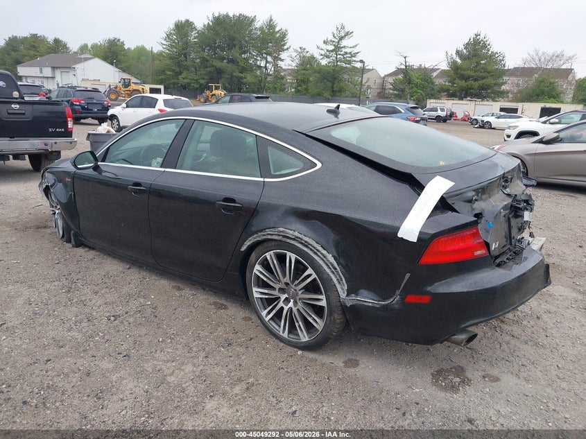 2012 Audi A7 VIN WAUYGAFC5CN051388 IAAI salvage auction — FRONT & REAR, Salvage (New Jersey), sold $500 on 2026-07-21 (photo 3)