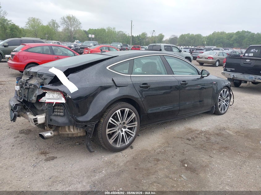 2012 Audi A7 VIN WAUYGAFC5CN051388 IAAI salvage auction — FRONT & REAR, Salvage (New Jersey), sold $500 on 2026-07-21 (photo 4)