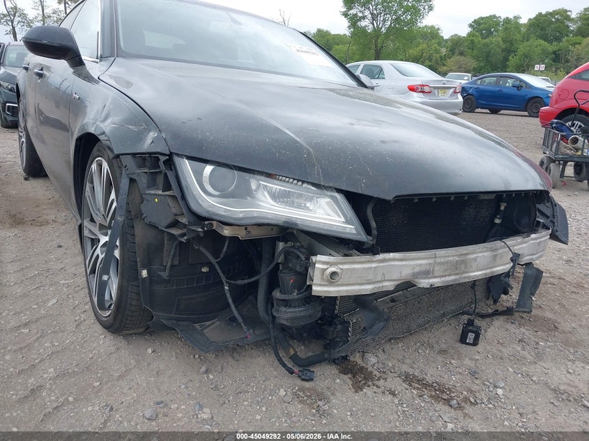 2012 Audi A7 VIN WAUYGAFC5CN051388 IAAI salvage auction — FRONT & REAR, Salvage (New Jersey), sold $500 on 2026-07-21 (photo 6)
