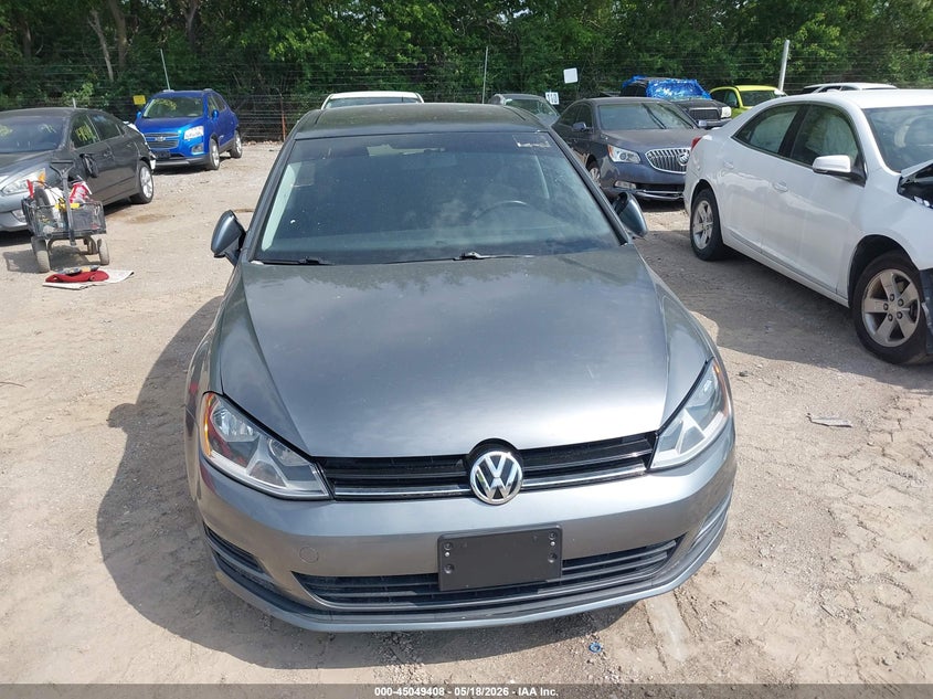 2016 Volkswagen Golf VIN 3VW217AU3GM055451 IAAI salvage auction — FRONT END, Clear (Indiana), sold $2,700 on 2026-07-01 (photo 6)