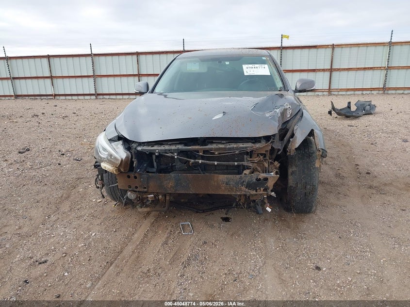 2019 Infiniti Q50 VIN JN1EV7AP7KM512333 IAAI salvage auction — FRONT END, Salvage (Texas), sold $1,675 on 2026-07-13 (photo 6)