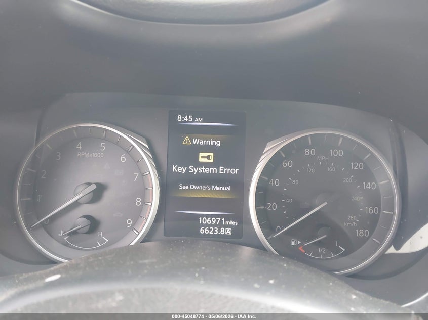 2019 Infiniti Q50 VIN JN1EV7AP7KM512333 IAAI salvage auction — FRONT END, Salvage (Texas), sold $1,675 on 2026-07-13 (photo 7)