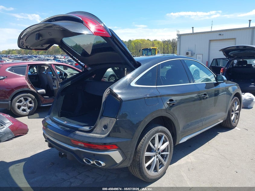2023 Audi Sq5 sportback VIN WA124AFY4P2146829 IAAI salvage auction — LEFT SIDE, Wait Title, sold $12,150 on 2026-08-11 (photo 4)