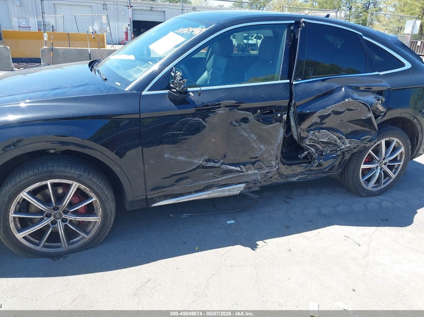 2023 Audi Sq5 sportback VIN WA124AFY4P2146829 IAAI salvage auction — LEFT SIDE, Wait Title, sold $12,150 on 2026-08-11 (photo 6)