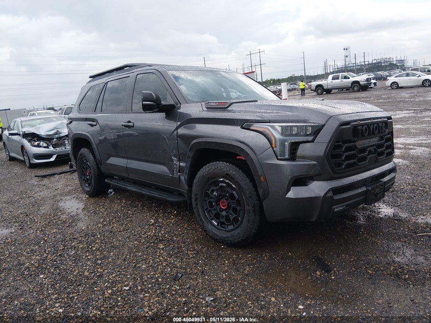 2026 Toyota Sequoia VIN 7SVAAABA9TX082518 IAAI salvage auction — ROLLOVER, Salvage (Louisiana), sold $25,750 on 2026-07-08 (photo 1)
