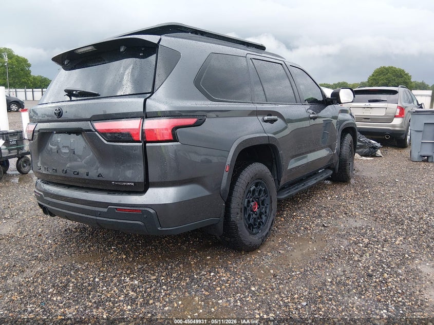 2026 Toyota Sequoia VIN 7SVAAABA9TX082518 IAAI salvage auction — ROLLOVER, Salvage (Louisiana), sold $25,750 on 2026-07-08 (photo 4)