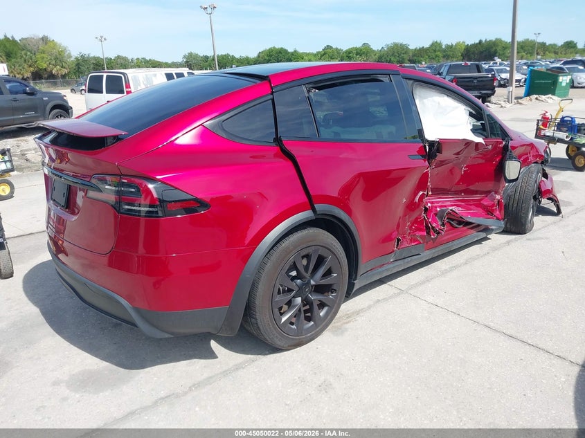 2024 Tesla Model x VIN 7SAXCBE59RF441973 IAAI salvage auction — RIGHT SIDE, Salvage Title, sold $19,500 on 2026-07-16 (photo 4)