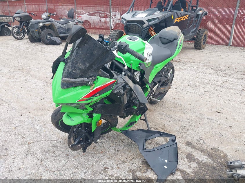 2024 Kawasaki Ninja VIN ML5EXGH14RDA12520 IAAI salvage auction — ALL OVER, Salvage (Texas), sold $400 on 2026-07-22 (photo 2)