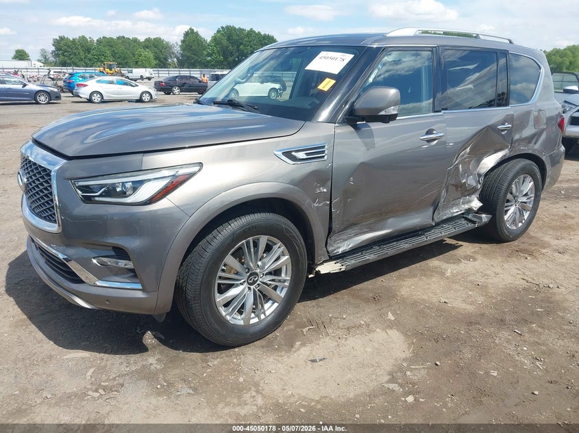 2019 Infiniti Qx80 VIN JN8AZ2NFXK9687719 IAAI salvage auction — LEFT & RIGHT, Salvage Title, sold $5,600 on 2026-07-29 (photo 2)