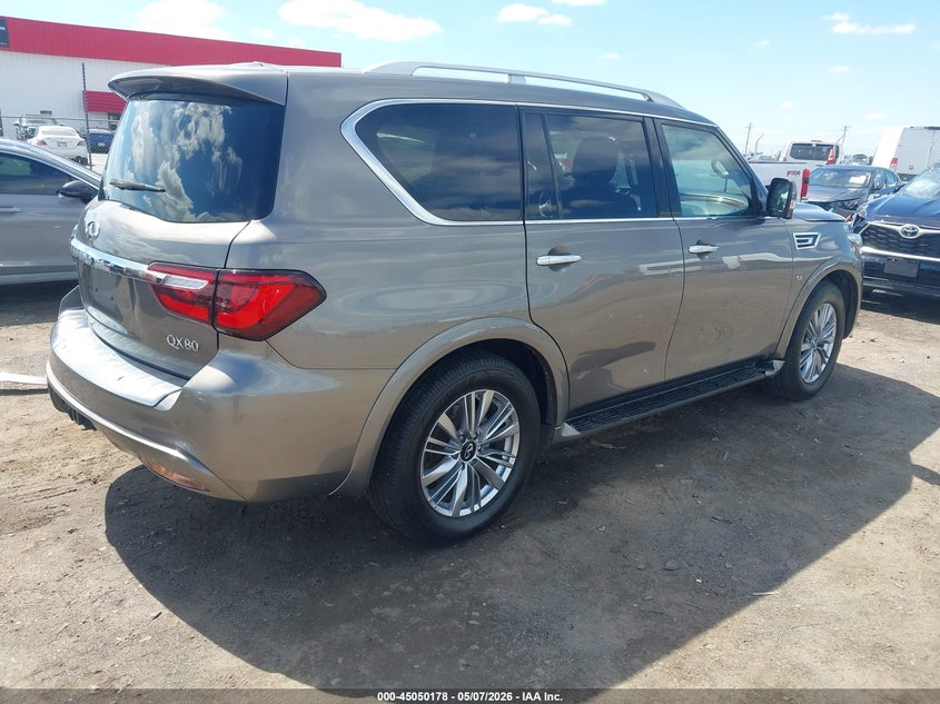 2019 Infiniti Qx80 VIN JN8AZ2NFXK9687719 IAAI salvage auction — LEFT & RIGHT, Salvage Title, sold $5,600 on 2026-07-29 (photo 4)