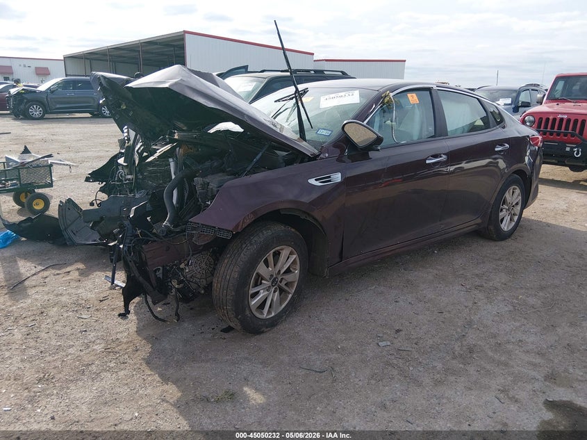 2016 Kia Optima VIN 5XXGT4L38GG116462 IAAI salvage auction — BIO HAZARD, Salvage (Texas), sold $425 on 2026-07-07 (photo 2)