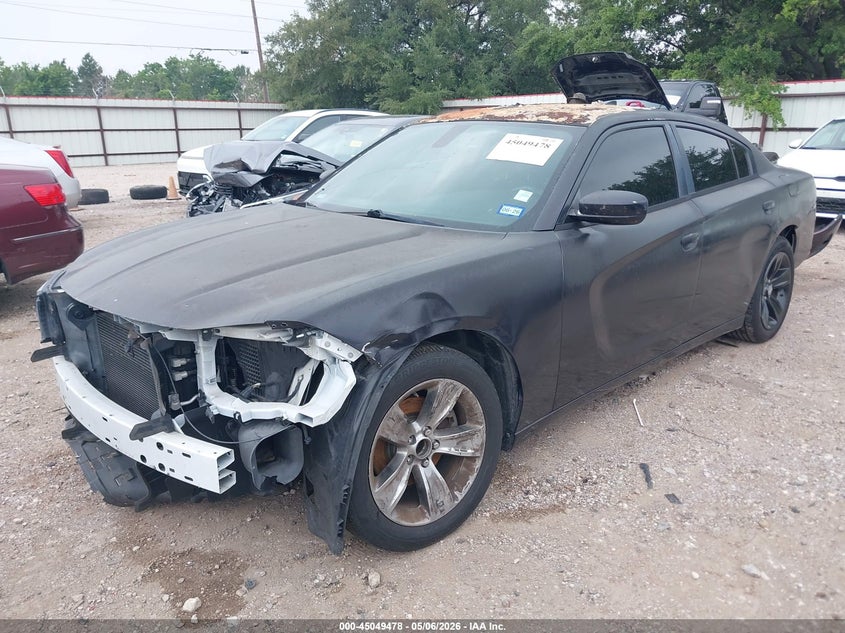 2016 Dodge Charger VIN 2C3CDXHG4GH227620 IAAI salvage auction — FRONT & REAR, Original (Texas), sold $1,525 on 2026-07-18 (photo 2)