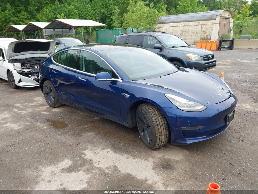 2018 Tesla Model 3 VIN 5YJ3E1EA6JF052175 IAAI salvage auction — LEFT SIDE, Salvage - Greater Than 75% (Maryland), sold $3,150 on 2026-07-09 (photo 1)