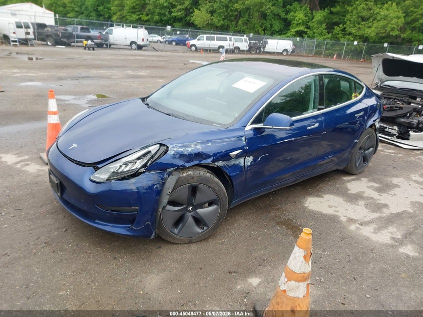 2018 Tesla Model 3 VIN 5YJ3E1EA6JF052175 IAAI salvage auction — LEFT SIDE, Salvage - Greater Than 75% (Maryland), sold $3,150 on 2026-07-09 (photo 2)