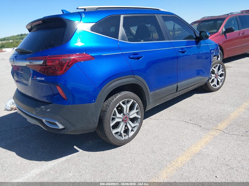 2021 Kia Seltos VIN KNDEUCA22M7055784 IAAI salvage auction — FRONT END, Salvage (Missouri), sold $2,050 on 2026-07-23 (photo 4)