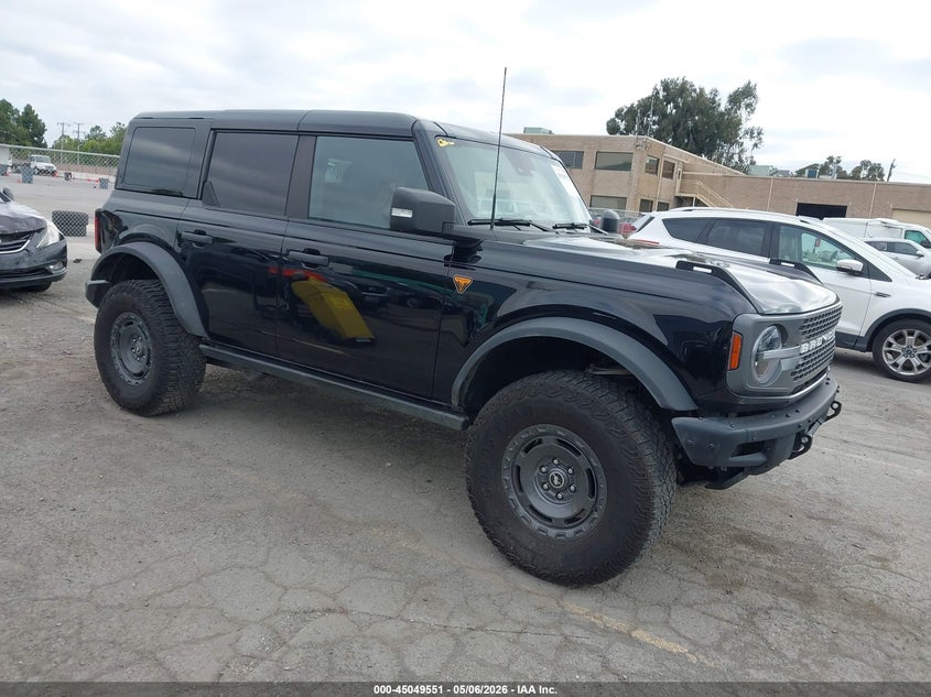 2024 Ford Bronco VIN 1FMEE9BP6RLA77758 IAAI salvage auction — LEFT FRONT, Salvage (California), sold $19,100 on 2026-07-30 (photo 1)