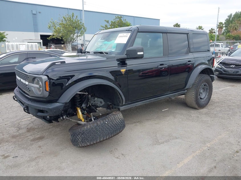 2024 Ford Bronco VIN 1FMEE9BP6RLA77758 IAAI salvage auction — LEFT FRONT, Salvage (California), sold $19,100 on 2026-07-30 (photo 2)
