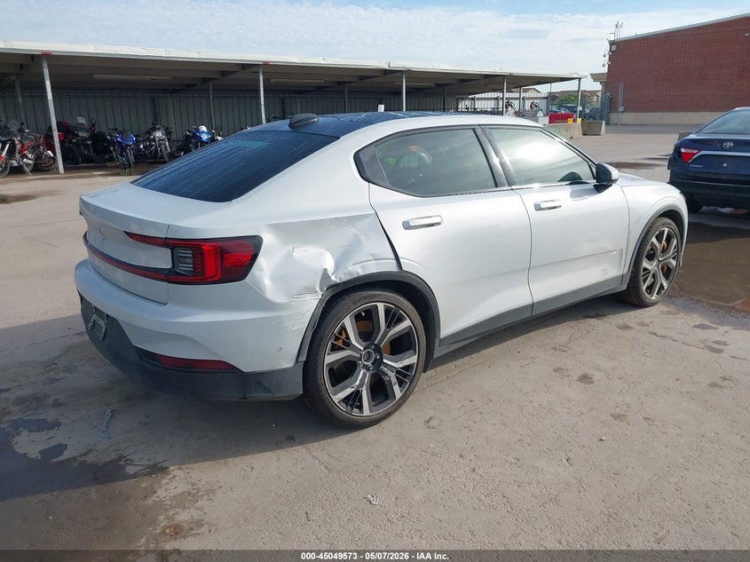 2021 Polestar 2 VIN LPSED3KA8ML008555 IAAI salvage auction — SIDE, Wait Title, sold $8,400 on 2026-09-02 (photo 4)