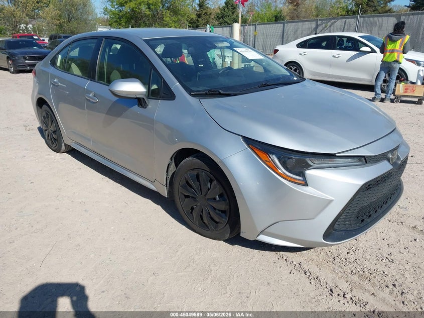 2021 Toyota Corolla VIN JTDEPMAE7MJ137763 IAAI salvage auction — HAIL, Salvage (Indiana), sold $6,550 on 2026-07-22 (photo 1)