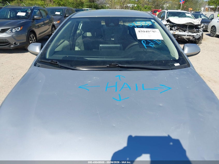 2021 Toyota Corolla VIN JTDEPMAE7MJ137763 IAAI salvage auction — HAIL, Salvage (Indiana), sold $6,550 on 2026-07-22 (photo 6)