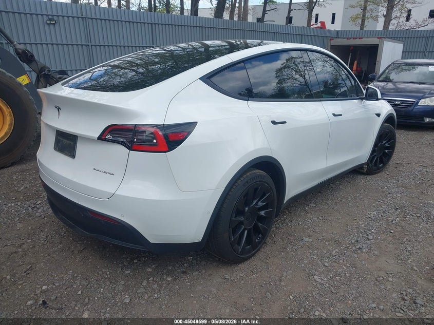 2020 Tesla Model y VIN 5YJYGDEE4LF048908 IAAI salvage auction — LEFT FRONT, Salvage (West Virginia), sold $5,500 on 2026-07-22 (photo 4)