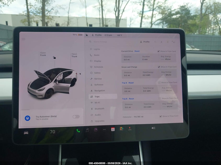 2020 Tesla Model y VIN 5YJYGDEE4LF048908 IAAI salvage auction — LEFT FRONT, Salvage (West Virginia), sold $5,500 on 2026-07-22 (photo 7)