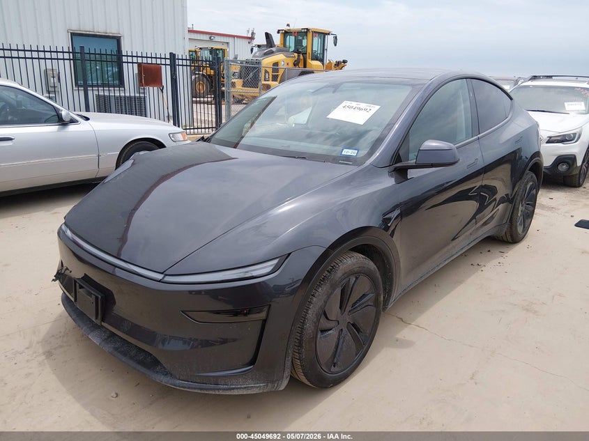 2026 Tesla Model y VIN 7SAYGDEDXTA494522 IAAI salvage auction — RIGHT FRONT, Original (Texas), sold $21,500 on 2026-07-30 (photo 2)