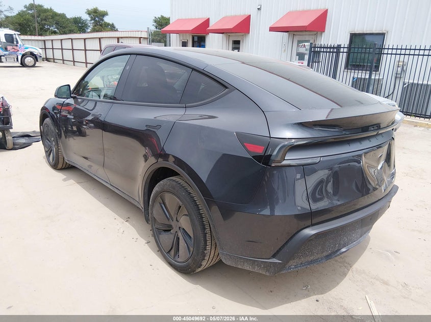 2026 Tesla Model y VIN 7SAYGDEDXTA494522 IAAI salvage auction — RIGHT FRONT, Original (Texas), sold $21,500 on 2026-07-30 (photo 3)