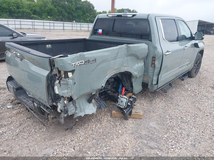 2025 Toyota Tundra VIN 5TFMC5DB7SX106716 IAAI salvage auction — RIGHT SIDE, Salvage (Louisiana), sold $19,800 on 2026-07-27 (photo 4)