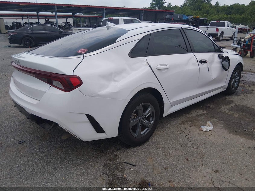 2022 Kia K5 VIN 5XXG14J25NG121244 IAAI salvage auction — FRONT END, Salvage (Louisiana), sold $1,950 on 2026-07-07 (photo 4)